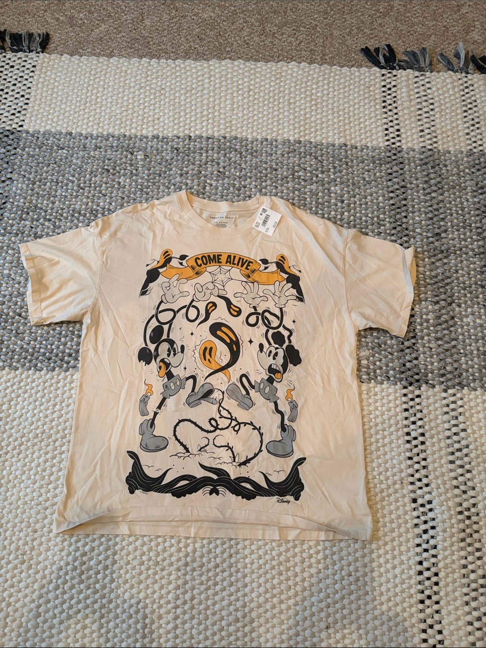 Come Alive Graphic Tee - Beige Casual T Shirt
